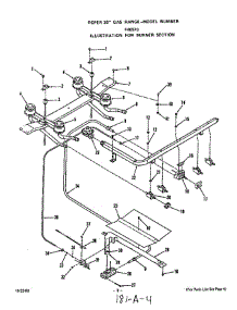 Burner parts for Roper Range F4057W0 from AppliancePartsPros.com