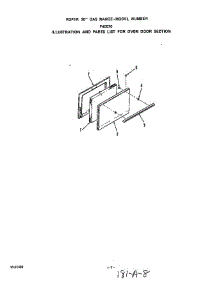 Oven Door parts for Roper Range F4057W0 from AppliancePartsPros.com
