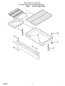 05 - Broiler parts for Roper Range FGS337GQ0 from AppliancePartsPros.com