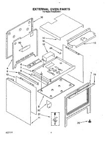 03 - External Oven parts for Roper Range FGS395VW1 from AppliancePartsPros.com