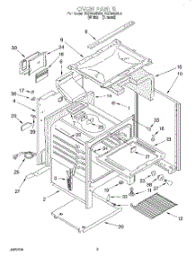 04 - Oven parts for Roper Range FGP335BW3 from AppliancePartsPros.com