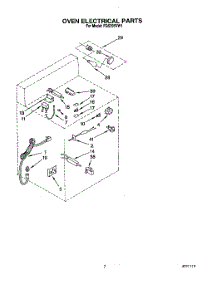 05 - Oven Electrical, Lit / Optional parts for Roper Range FGS395VW1 from AppliancePartsPros.com