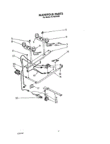 03 - Manifold, Literature parts for Roper Range FLP320VW0 from AppliancePartsPros.com