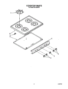 04 - Cooktop parts for Roper Range FLP320VW0 from AppliancePartsPros.com