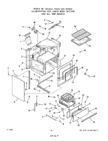 06 - Lower Body parts for Roper Range 1835W2A from AppliancePartsPros.com