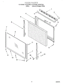 06 - Door, Lit / Optional parts for Roper Range FGP337GQ0 from AppliancePartsPros.com