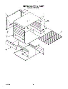 06 - Internal Oven parts for Roper Range FGP345VW0 from AppliancePartsPros.com