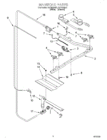 02 - Manifold parts for Roper Range FLP320AL1 from AppliancePartsPros.com