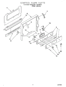 04 - Control Panel parts for Roper Range FGS385BL5 from AppliancePartsPros.com