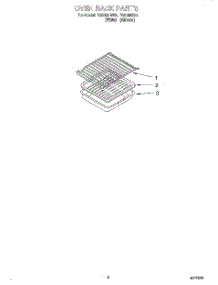 07 - Oven Rack, Literature parts for Roper Range FGS385BL5 from AppliancePartsPros.com