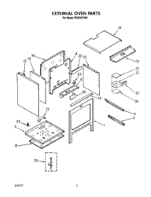 02 - External Oven parts for Roper Range FGS397XW0 from AppliancePartsPros.com