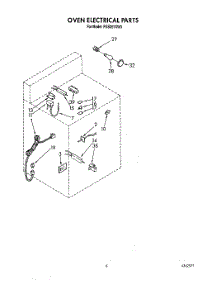 04 - Oven Electrical parts for Roper Range FGS397XW0 from AppliancePartsPros.com