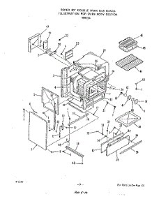 08 - Oven Body parts for Roper Range 1885W3A from AppliancePartsPros.com
