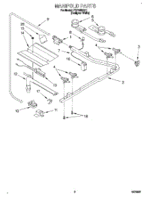 02 - Manifold parts for Roper Range FGP335BQ1 from AppliancePartsPros.com