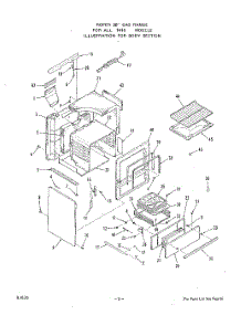 05 - Body parts for Roper Range 1415W0A from AppliancePartsPros.com