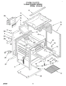 04 - Oven parts for Roper Range FGP335BL0 from AppliancePartsPros.com
