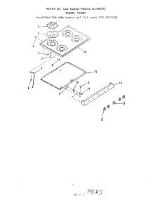 03 - Main Top parts for Roper Range F4508W0 from AppliancePartsPros.com