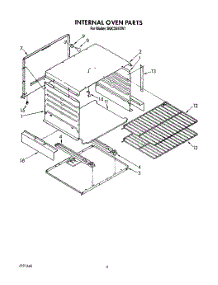 03 - Internal Oven parts for Roper Range SGC355XW1 from AppliancePartsPros.com