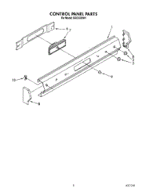 04 - Control Panel parts for Roper Range SGC355XW1 from AppliancePartsPros.com