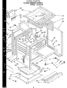 05 - Oven parts for Roper Range FGS385BL0 from AppliancePartsPros.com