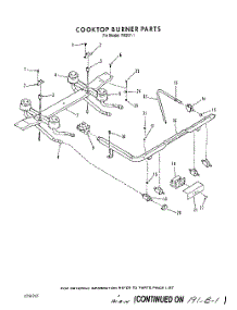 04 - Cook Top Burner parts for Roper Range F8557W1 from AppliancePartsPros.com