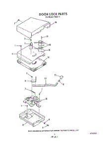 05 - Door Lock parts for Roper Range F8557W1 from AppliancePartsPros.com