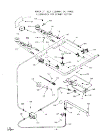 06 - Burner parts for Roper Range 1352W06 from AppliancePartsPros.com