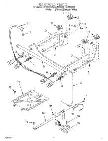 03 - Manifold parts for Roper Range FGP337GQ5 from AppliancePartsPros.com