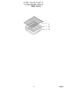07 - Oven Rack, Literature parts for Roper Range FGS385BW4 from AppliancePartsPros.com