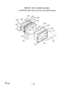 08 - Oven Door, Literature parts for Roper Range 1352W06 from AppliancePartsPros.com