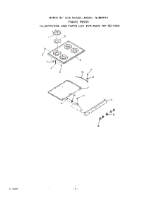 03 - Main Top parts for Roper Range F4507W0 from AppliancePartsPros.com