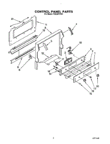 05 - Control Panel parts for Roper Range FGS387YW0 from AppliancePartsPros.com