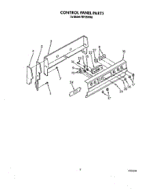 05 - Control Panel, Lit / Optional parts for Roper Range FEP350VW0 from AppliancePartsPros.com