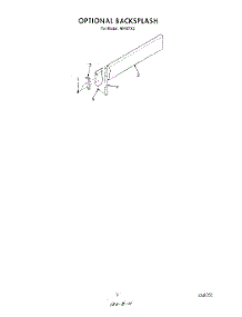07 - Backsplash parts for Roper Range N9457X2 from AppliancePartsPros.com