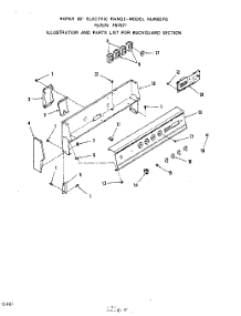 02 - Main Top parts for Roper Range F5757W1 from AppliancePartsPros.com