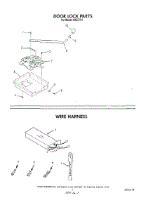 05 - Door Lock , Wire Harness parts for Roper Range N9257L1 from AppliancePartsPros.com