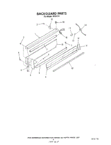 07 - Backguard parts for Roper Range N9257L1 from AppliancePartsPros.com