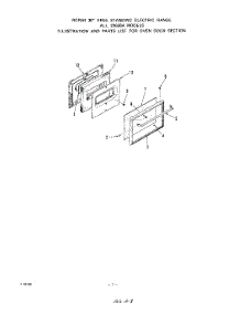 06 - Oven Door parts for Roper Range 2265W0A from AppliancePartsPros.com