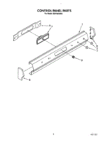 04 - Control Panel parts for Roper Range SGP335XW0 from AppliancePartsPros.com