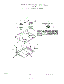 03 - Main Top parts for Roper Range F9157W0 from AppliancePartsPros.com