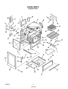 04 - Oven parts for Roper Range F9157W1 from AppliancePartsPros.com