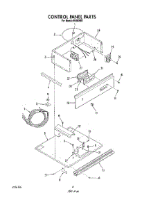 03 - Control Panel parts for Roper Oven B9908B3 from AppliancePartsPros.com