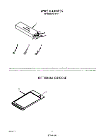 07 - Wire Harness , Lit / Optional Griddle parts for Roper Range F9157W1 from AppliancePartsPros.com