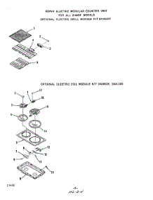 06 - Electric Grill Module , Electric parts for Roper Range 2144W0E from AppliancePartsPros.com