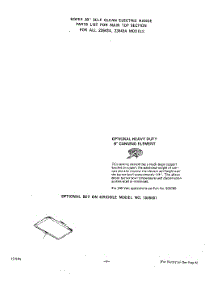 05 - Optional Equipment parts for Roper Range 2354W3A from AppliancePartsPros.com