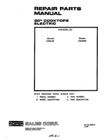 Front Cover parts for Roper Range 21E2X0E from AppliancePartsPros.com