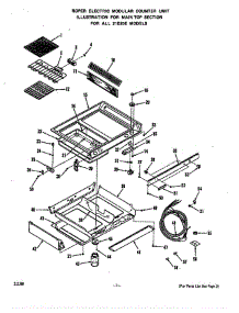 Main Top parts for Roper Range 21E2X0E from AppliancePartsPros.com