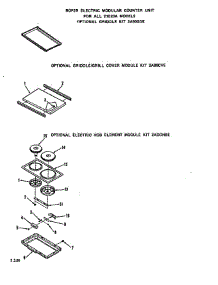 Griddle parts for Roper Range 21E2X0E from AppliancePartsPros.com