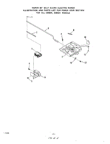 02 - Backguard parts for Roper Range 2366W0A from AppliancePartsPros.com