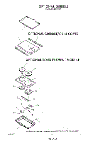 08 - Griddle , Griddle / Grill Cover parts for Roper Range N9157X0 from AppliancePartsPros.com